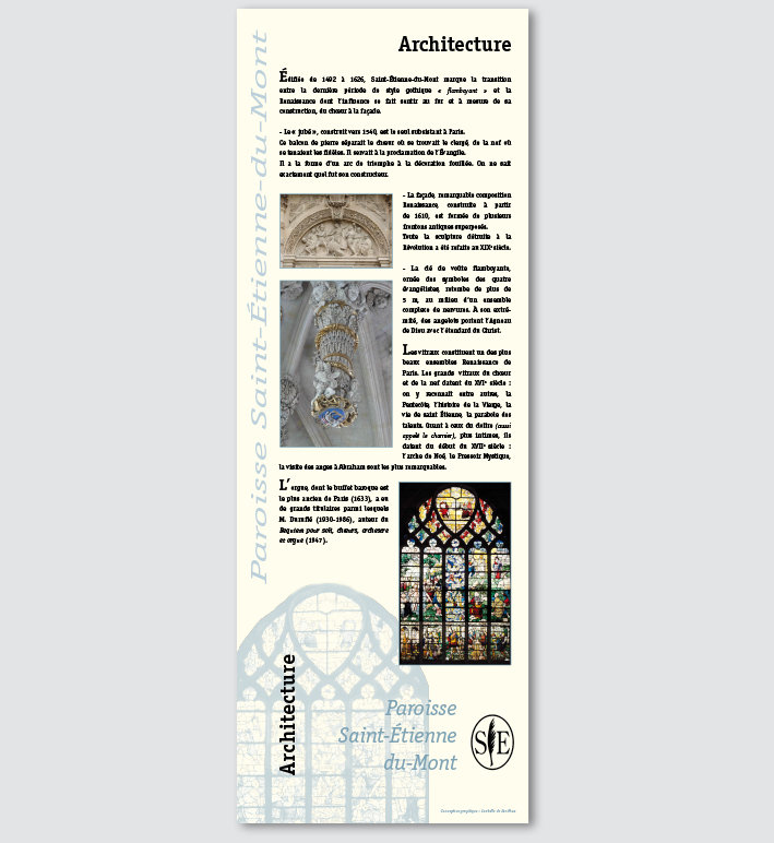 Signalètique intérieure - 70 cm x 1,95 m